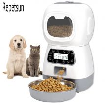 Dispenser automatico di alimenti per animali domestici da 3,5 litri Dispenser di alimenti intelligenti per gatti cani Timer ciotola in acciaio inossidabile cane automatico gatto alimentazione per