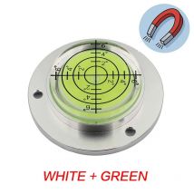 HACCURY Mini Ebene Runde Blase Wasserwaage Durchmesser 50mm Höhe 13mm Magnetische Optional 1PCS