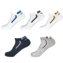 New 5 pairs Men Socks Mesh Breathable Short Casual Socks Summer Cotton Sports Socks Ankle Socks Set Meias big plus size 45 46 47