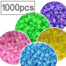 5mm / 1000 Stück Perler PUPUKOU Sicherungsperlen Perlmutt Eisenperlen für Kinder Hama Perlen Diy Puzzles Hochwertiges handgemachtes Geschenkspielzeug