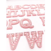A-Z 26Pcs Rhinestone English Alphabet Letter Applique 3D Iron On Patches For Clothing Badge Bag Patch