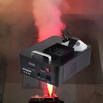 Macchina del fumo da palcoscenico DJ ad alta potenza 24x9W RGB 3in1 Led 1500W Macchina del fumo DMX Fogger verticale remoto per musica da discoteca Festa di nozze