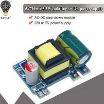 WAVGAT convertitore di AC-DC 110V 220V a 5V 700mA Buck regolatore di tensione bassa ondulazione commutazione modulo di alimentazione