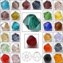 AAA österreichische Kristall-Doppelkegel-Perlen, 2, 3, 4, 6, 8 mm, mehrfarbig, facettierte Glas-Abstandsperlen für Schmuckherstellung, Diy-Zubehör, Großhandel
