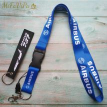 2 PCS Boeing 737 Sleutelhange Cessna Keychain Airbus Neck Strap Pilot Chaveiro llavero Lanyard für ID Karte Halter für Pilot