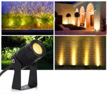 LED COB Garten Beleuchtung 1W 3W 5W Outdoor Spike Rasen Lampe Wasserdicht Beleuchtung Led Licht Garten Pfad scheinwerfer AC220V DC12V