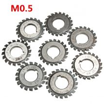 Modul 0,5 M0,5 PA20 Grad Bohrung 16 mm # 1-8 HSS Involute Gear Fräser Gear Schneidwerkzeuge Fräser High Speed Steel