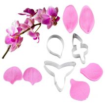 Phalaenopsis Orchid Double Flower Veiners Silicone Molds Fondant Sugarcraft Gumpaste Resin Clay Water Paper Cake Decoratin CS183