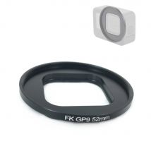 52 mm Objektivfilter-Adapterring für Black GoPro Hero 9 10 11 Mini 12 13 Action-Kamera zum Hinzufügen von CPL-Rot-Gelb-Magenta-Nahaufnahmefiltern