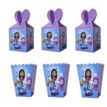 Cartoon Gabby Dollhouse Forniture per feste Regalo di carta Scatola di caramelle Bomboniera Accessorio per baby shower Decorazione per feste di compleanno per gatti per ragazze per bambini