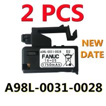 (NEW DATE) 2PCS Genuine A98L-0031-0028 A02B-0323-K102 3V 1750mAH FANUC Battery