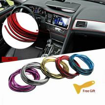 Rhyming 5M Universal Car Moulding Trim Strip Flexible Anti Scratch Line For Dashboard/Door Decorative Car Interior Accessories