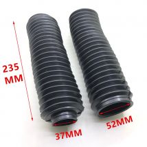 2X Motorcycle Fork Rubber Gaiters Boots Universal Motorbike Front Fork Shock Absorber Dust Cover 37mmX235mm
