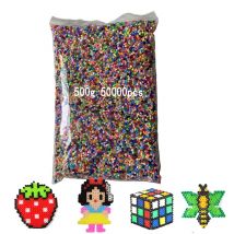 500g 2,6mm Mini Hama Perlen Pyshsla Eisenperlen für Kinder Hama Perlen 3D Puzzle kreatives Spielzeug Handgemachtes Geschenkspielzeug