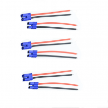 EC3-Pigtail-Kabel, 3,5 mm Rundstecker, männlich, weiblich, DIY, verzinntes Ende, 100 mm, 14 AWG, Silikondraht für RC-Airsoft-Batterieladegerät