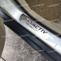 Für Mazda CX30 2 3 6 CX5 Auto Tür Einstiegsleisten-verschleiss-platten-schutzabdeckung Zubehör Auto Schwelle Kick Aufkleber Styling Pedal schutz Trim