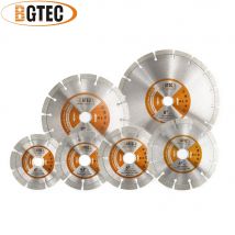 BGTEC 1pc 4/4.5/5/6/7/9inch Saw Blade Cutting Plate 105-230mm Porcelain Granite Marble Concrete Stone Tile Dry Cutting Disc