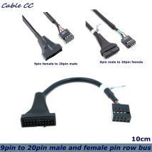 20Pin 19Pin USB 3.0 auf 9Pin USB 2.0 männlich und weiblich Motherboard Kabel Adapter Kabel 480Mbps Daten Geschwindigkeit Computer Kabel Stecker