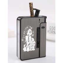 10 Sticks Zigarette Fall Box Metall Kunststoff Verlockend Sexy Schönheit Kreative Design Tattoo Frau Text LOGO Nach Maß DIY
