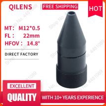QILENS M12 FL 22 mm Mini-Lochobjektiv mit Blende F1,6 CCTV HD 2,0 Megapixel für Überwachungskameras