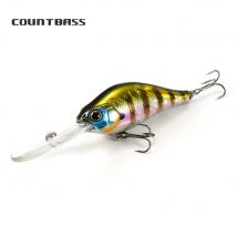 COUNTBASS Kurbelköder, 65 mm, 14,5 g, Deep Diver, schwimmende Hardbaits, Angelköder, Tauchtiefe 4 m, Kurbel-Wobbler, Anglerköder