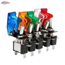 Przełącznik kołyskowy 12V SPST Światło LED do zapłonów Boost Marine Boat Racing Car Switch Light Toggle Truck Trailer Akcesoria