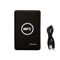 New update NFC Card Reader Writer RFID Copier Duplicator Black USB Programmer Key fobs Card ID IC Stickers Epoxy Card Copier