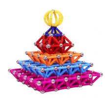150-176 stücke Pädagogische Magnetische Sticks Für Kinder Magnet Bausteine Spielzeug Zubehör Designer Magnetische Bau Spielzeug