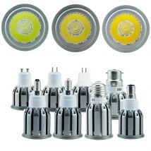 7W 9W 12W E27 E12 E14 B22 B15 Dimmbare Led-strahler COB Spot Glühbirnen Helle Hause lampen GU10 GU 5,3 110V 220V Aluminium