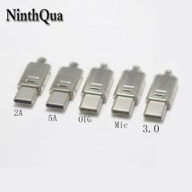5/10/50set 4P 5P 6P 9P Typ C Männlichen USB C Mic OTG Typ-C zu Typ-C Ladegerät Adapter Für Computer Handy 2,0 3,0 Zubehör