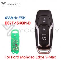 YOCASTY 3 Buttons 433MHz ID49 Smart Remote Control Car Key For Ford Mondeo Edge S-Max Galaxy 2014-2018 DS7T-15K601-D