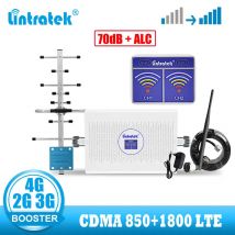 lintratek Zell-Zellsignalverstärker 2 g 3 g 4 g LTE-Telefon-Repeater 1800 850 MHz B5 B3 Siignalverstärker CDMA DCS Sprachdaten 70 dB