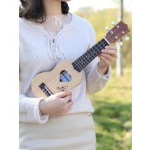 17 Inch Ukulele Spruce Wood Musical Instrument 4 String Hawaiian Guitar With Storage Bag Adult Gifts Kids Educational Tools