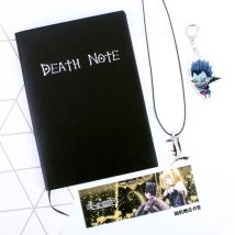 Set di quaderni A5 Anime Death Note, diario in pelle, quaderno Death Note da collezione, diario di scrittura a tema anime di grandi dimensioni