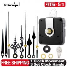 MCDFL Uhr Mechanismus Stille Quarzwerk Maschine Wand Hände Zeiger Set Uhrwerk Tisch Lange Welle DIY Uhren Reparatur Teile
