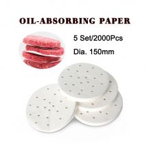 ITOP 5 Set 2000 Pcs 150mm Burger Patty Papier Öl Absorbieren Papier Geeignet Für 150mm Hamburger