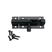 Black Barrel Bolt 2/3/4/5/6/8inch Aluminum Alloy Door Latch Hardware for Home Gate Safety Door Bolt Latch Lock