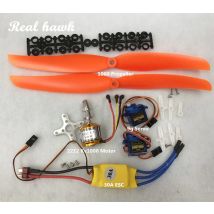 2212 A2212 1000KV Bürstenloser Motor 30A ESC Motorhalterung 1060 Propeller SG90 9G Micro Servo für RC Starrflügelflugzeug Hubschrauber