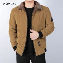 DIMUSI Winter herren Bomber Jacke Mode Mann Cord Baumwolle Warme Padded Mäntel Casual Outwear Thermische Jacken Herren Kleidung