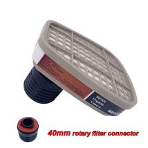 40 mm Gewinde-Gasmasken-Konvertierung, Bajonett-Anschluss, Adapter nach internationalem Standard, Staub PM2,5, Sprühfarbe, Atemfilter