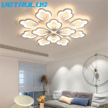 LED Acryl Kronleuchter Lotus entworfen Licht moderne Decken leuchte Wohnzimmer Esszimmer Studie Leuchte Halle Dekor Leuchte Glanz