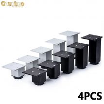 [Onuobao] 4PCS Square Tube Einstellbare Aluminium Legierung Möbel Beine für Erhöhung Sofa Küche Schrank Tisch