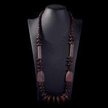 UDDEIN collana e ciondolo in legno fatti a mano Vintage Statement Beads Chain Choker Long gioielli in legno regali per feste Bohemian Collier