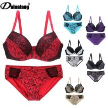 Neue Sexy Spitze Schulter Gurt Bhs Set Damen Push-Up Große Größe Dessous Plus Bügel BCDE Cup Unterwäsche