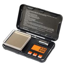 Elektronische Digitalwaage, 200 g, 0,01 g, Miniwaage, professionelle Präzisions-Taschenwaage, Kalibriergewichte