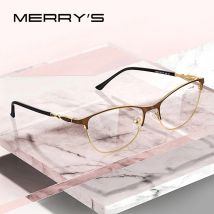 MERRYS DESIGN Anti-Blaulicht-blockierende Damen-Lesebrille CR-39-Harz asphärische Brillengläser
