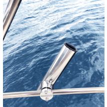 Bootszubehör Edelstahl Angelzubehör Drehbare Angelrutenhalter Halterung 22mm-26mm Boote Yacht