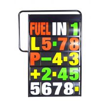 Aluminium Motorcycle Race Pit Board Frame And 37PCS Number Kit Motorsport 3Colors