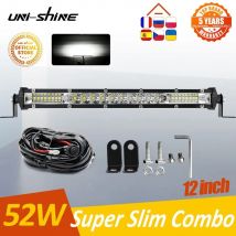 UNI-SHINE-luz Led de trabajo de 12 ", 54W, Combo de haces Led, barra de luz DRL, luz de conducción todoterreno automática para Lada ATV 4X4 12V 24V, reequipamiento de coche