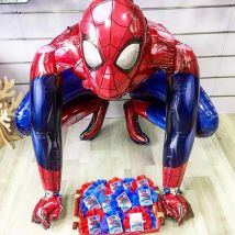 Big 3D Spiderman Iron Man Hero balony z folii aluminiowej dekoracje na imprezę urodzinową dla dzieci